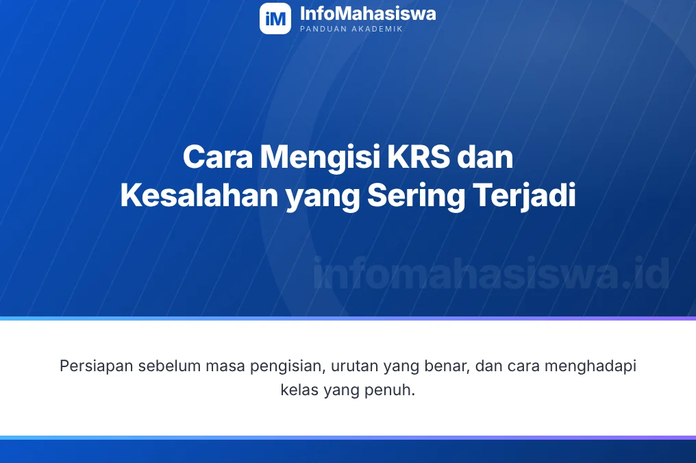 Cara mengisi KRS dan kesalahan yang sering terjadi