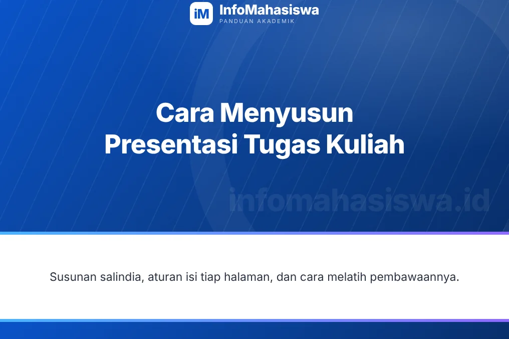 Cara menyusun presentasi tugas kuliah yang tidak membosankan