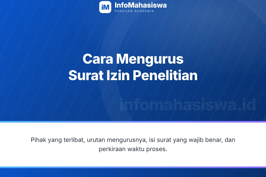 Cara mengurus surat izin penelitian untuk skripsi